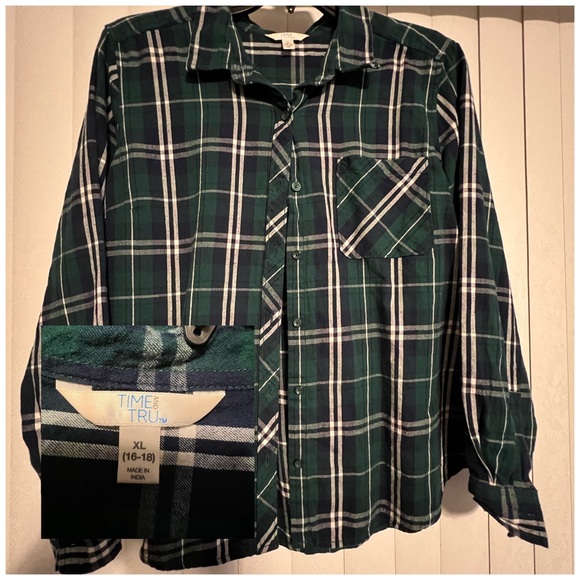 Time and Tru plaid shirt - Picture 1 of 1